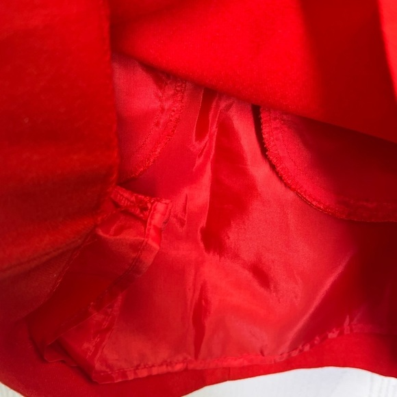 J.Crew - Red Wool And Spandex Blend 3/4 Sleeve Shift 2 Pocket Dress Size 0 - Picture 9 of 12